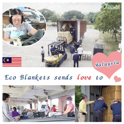 Eco Blankets sends love to Malaysia